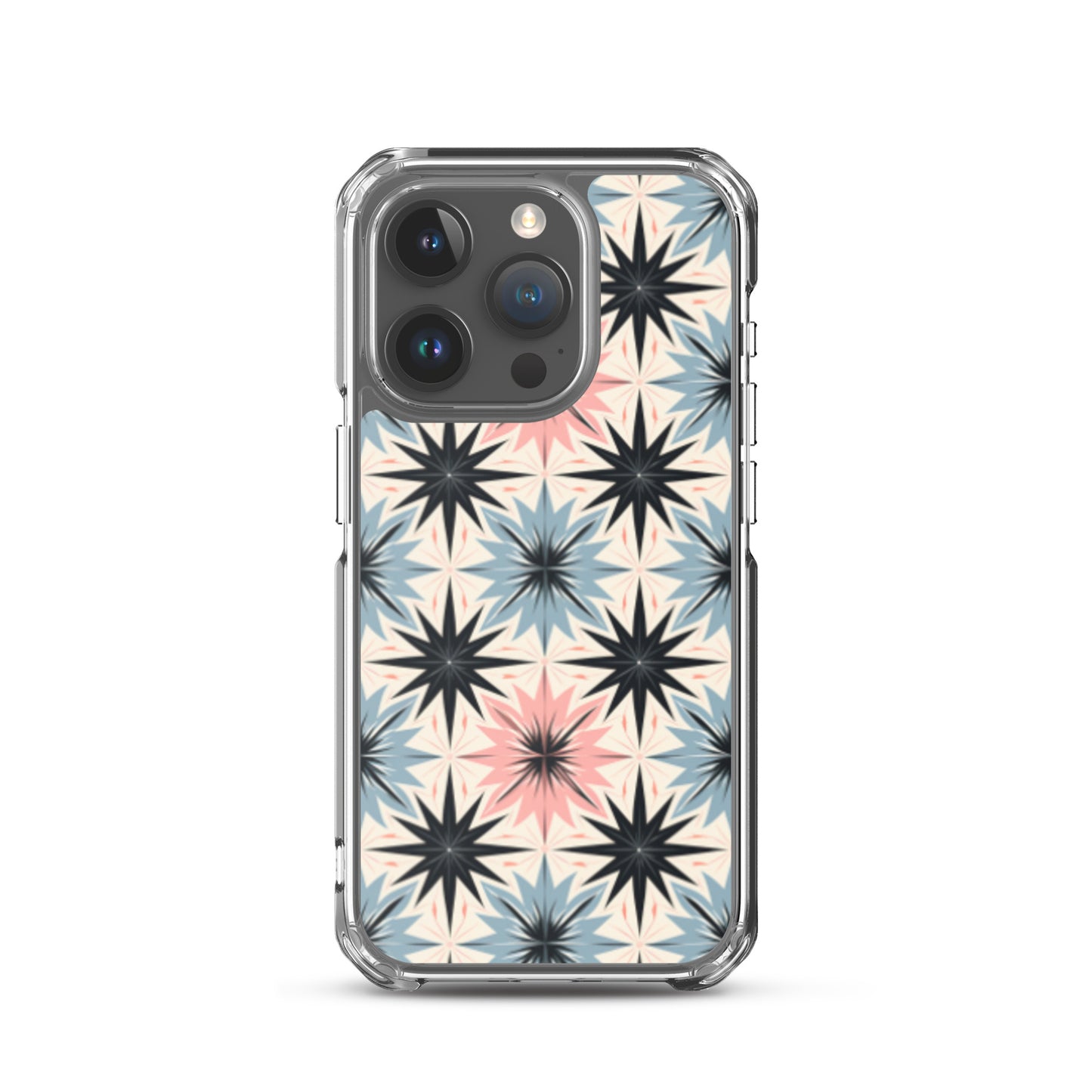 iPhone Case Pink and Blue Pastel Retro Stars