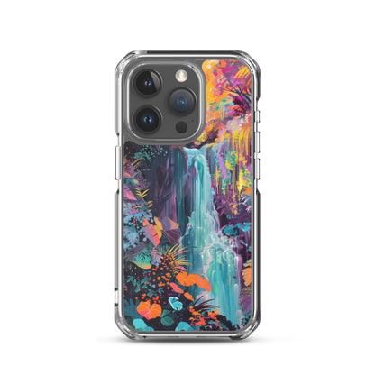 iPhone Case Vibrant Tropical Jungle Waterfall