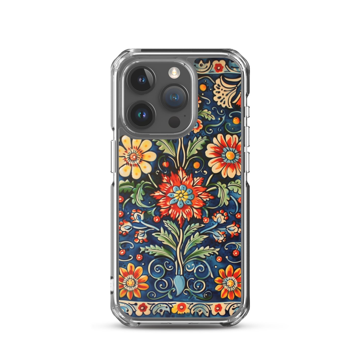 iPhone Case Colorful Flowers Boleslawiec Pottery Tile