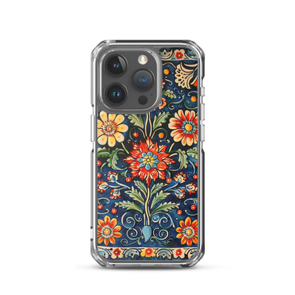 iPhone Case Colorful Flowers Boleslawiec Pottery Tile