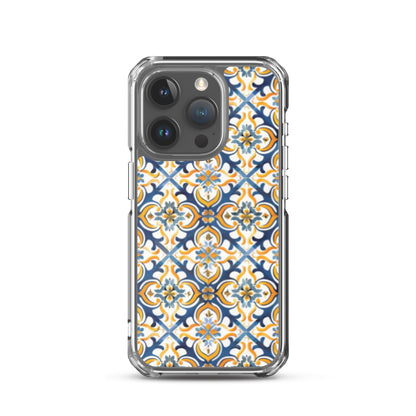 iPhone Case Colorful Spanish Tile Pattern