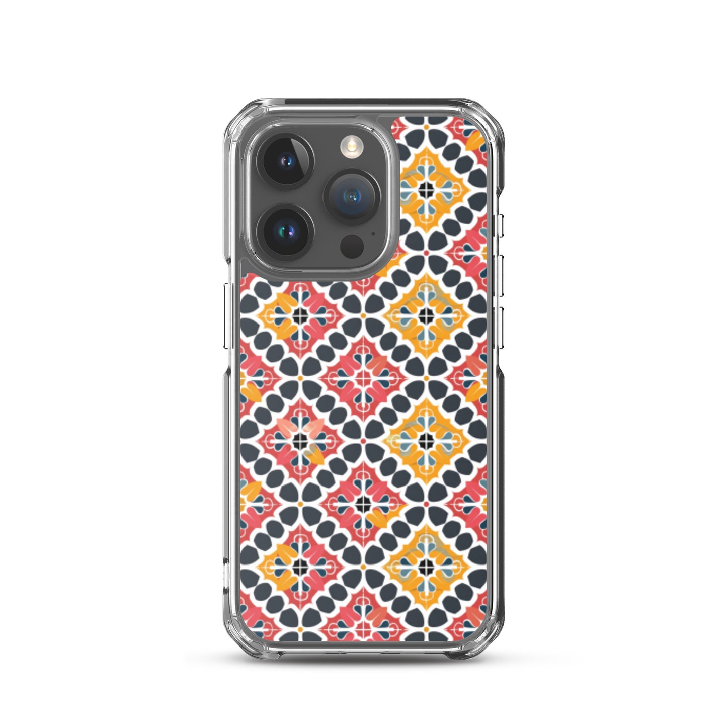 iPhone Case Colorful Spanish Quatrefoil Pattern