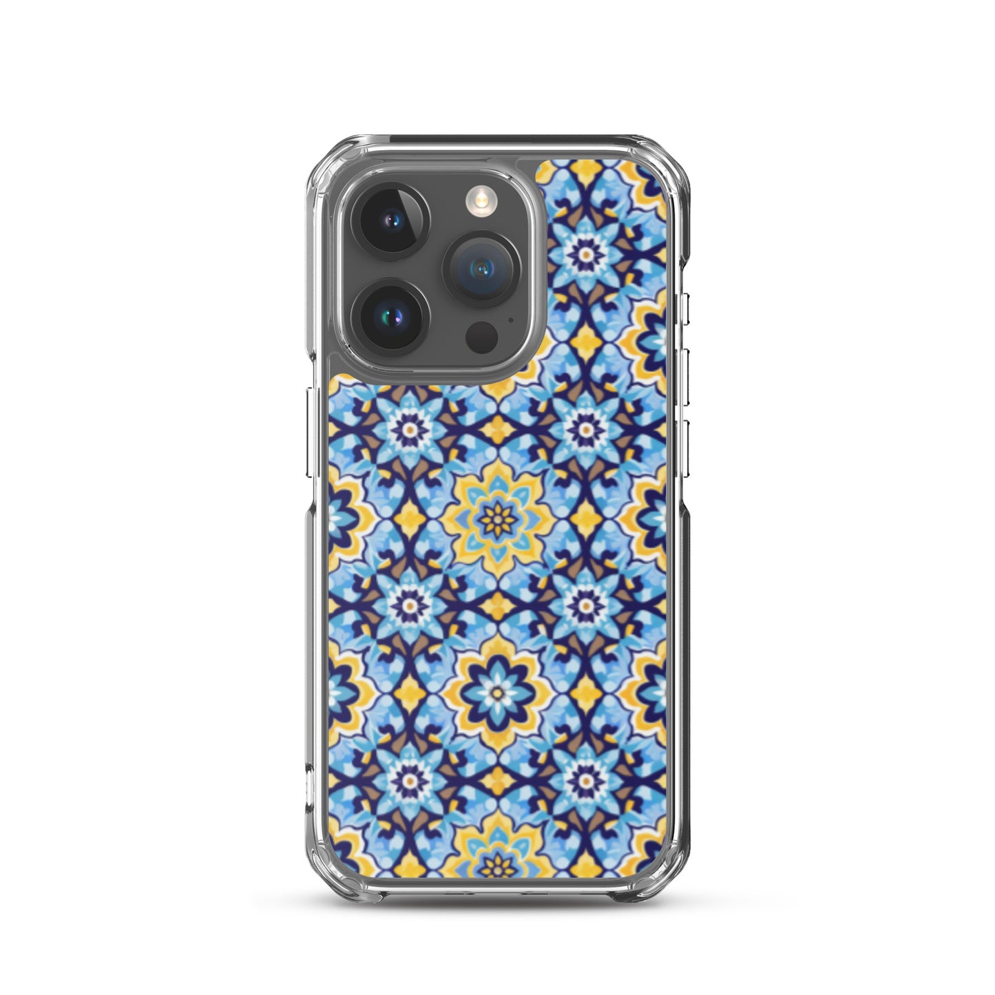 iPhone Case Kashi Tiles Yellow & Light Blue