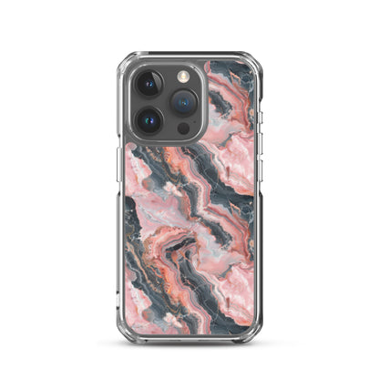 iPhone Case Pink Picasso Marble Pattern