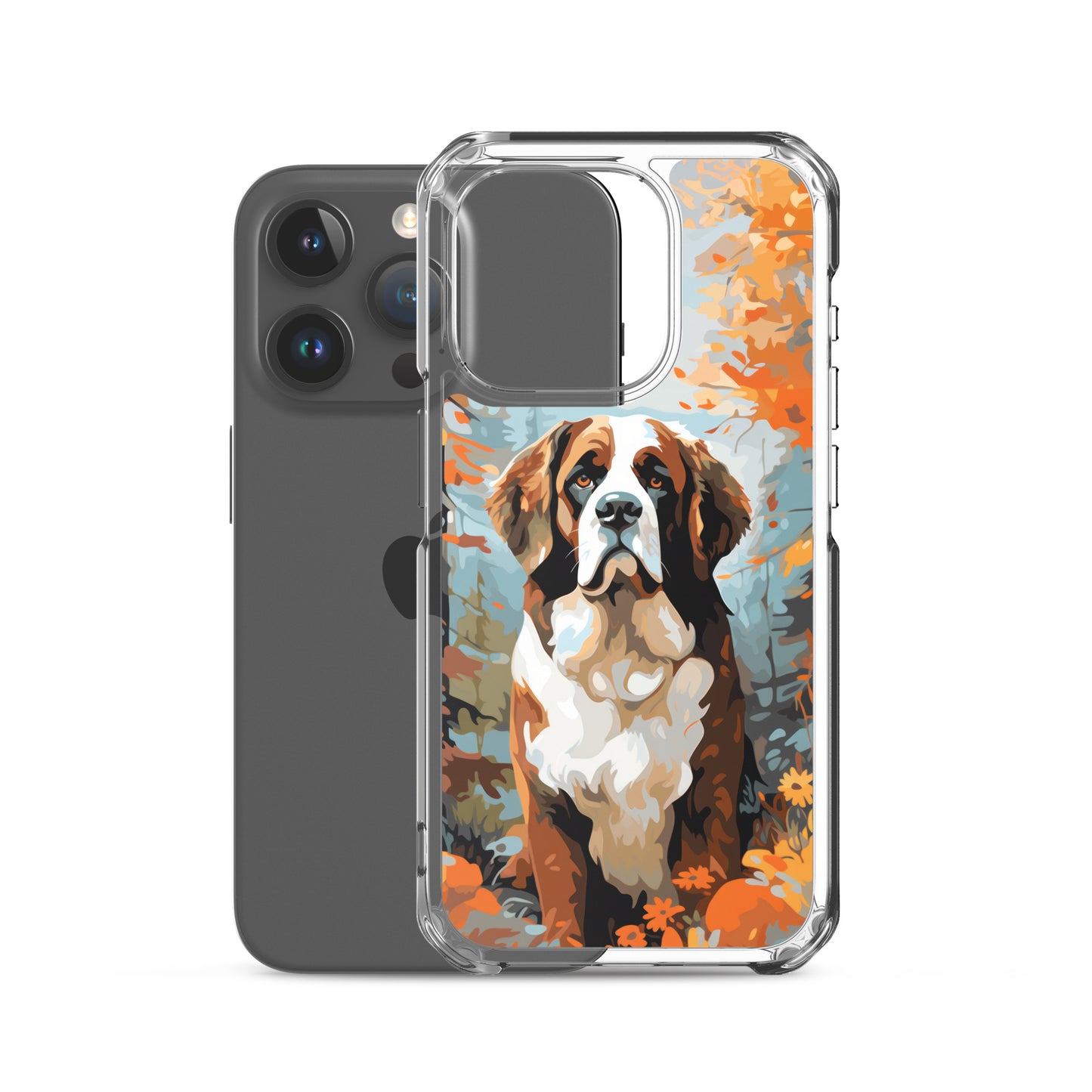 iPhone Case Painted St. Bernard