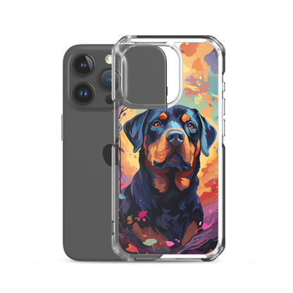 iPhone Case Painted Rottweiler