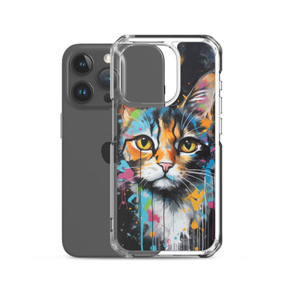 Graffiti Calico Cat iPhone Case