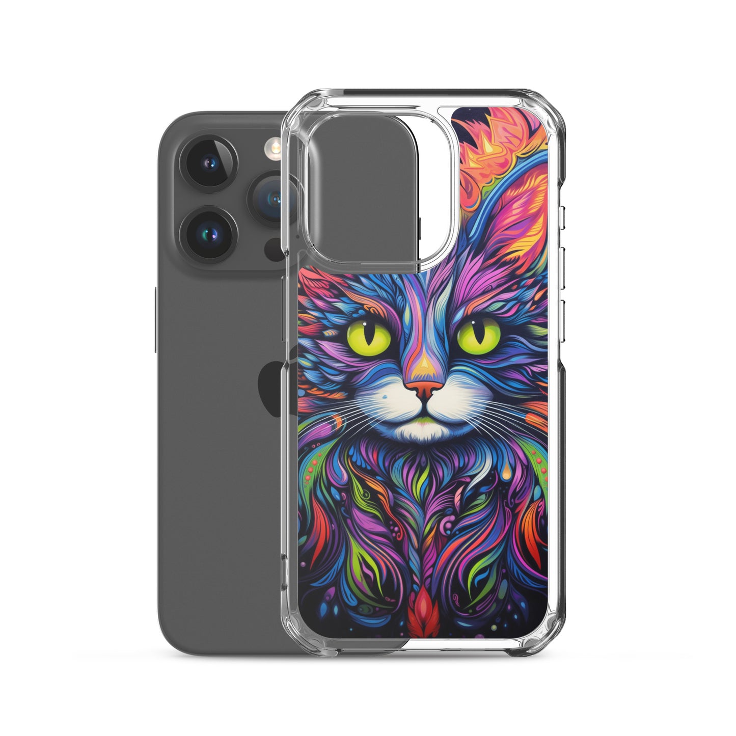 Psychedelic Cat iPhone Case