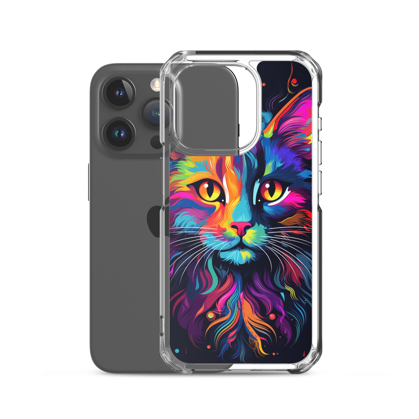 Day Glo Cat iPhone Case