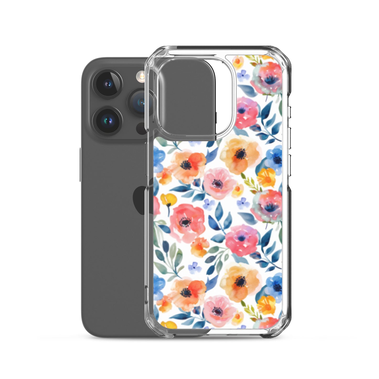 iPhone Case Colorful Watercolor Floral Pattern