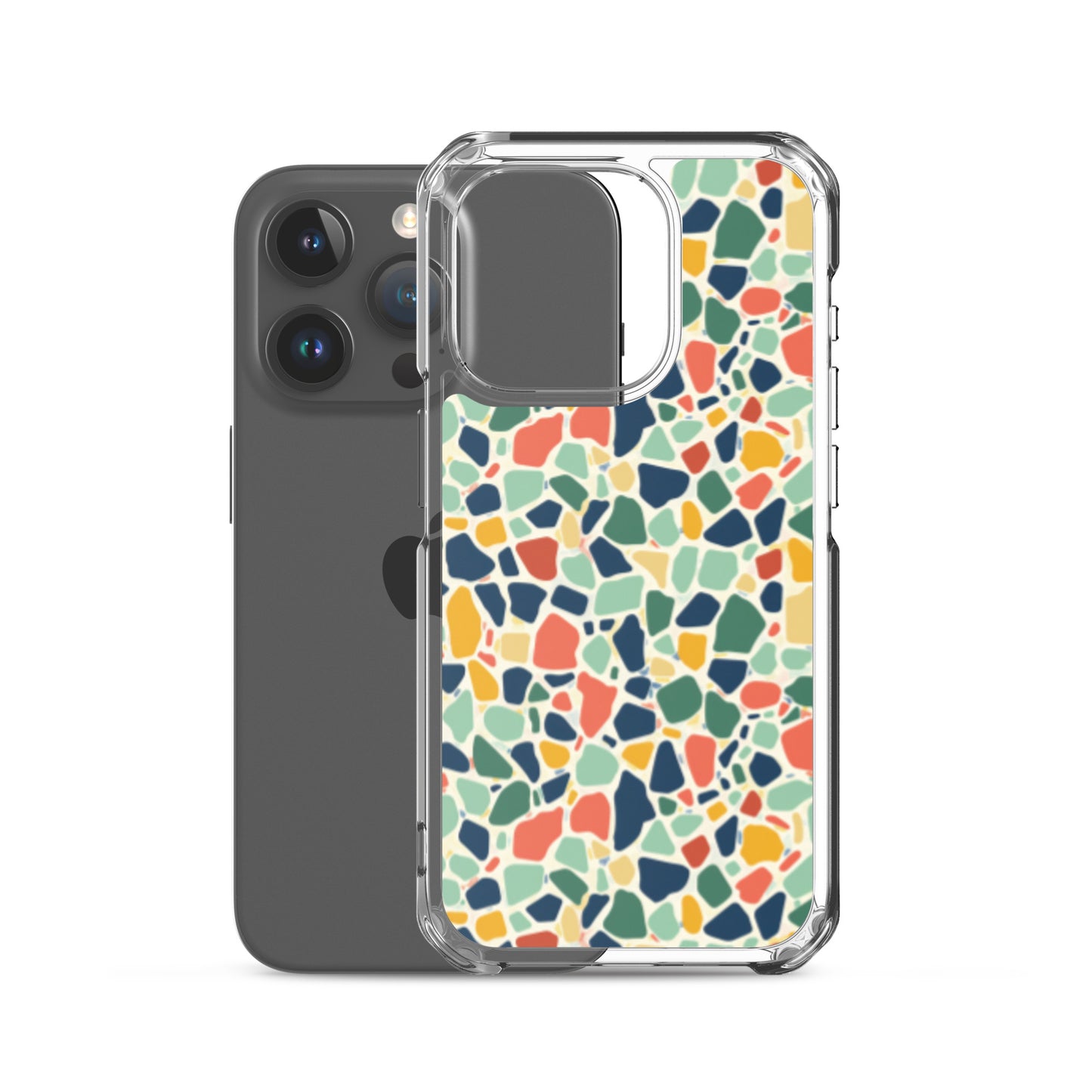 iPhone Case Colorful Retro Terrazzo Tile
