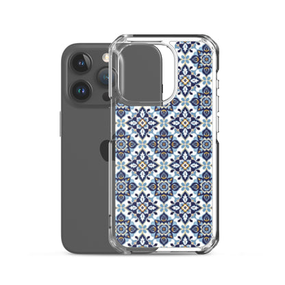 iPhone Case Classic Encaustic Tile Blue