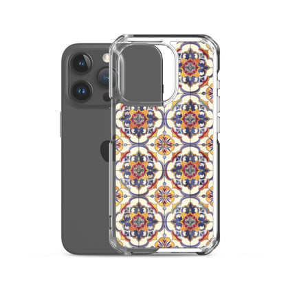 iPhone Case Classic Victorian Tile Blue