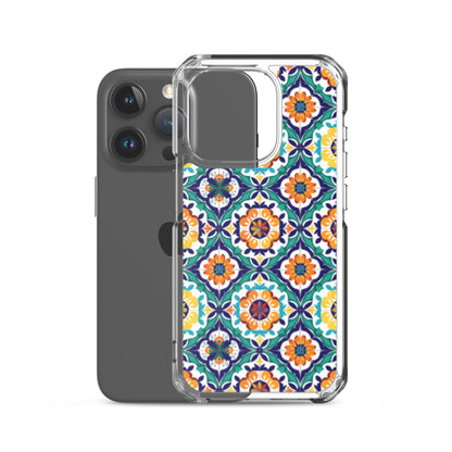 iPhone Case Talavera Tiles Green and Blue