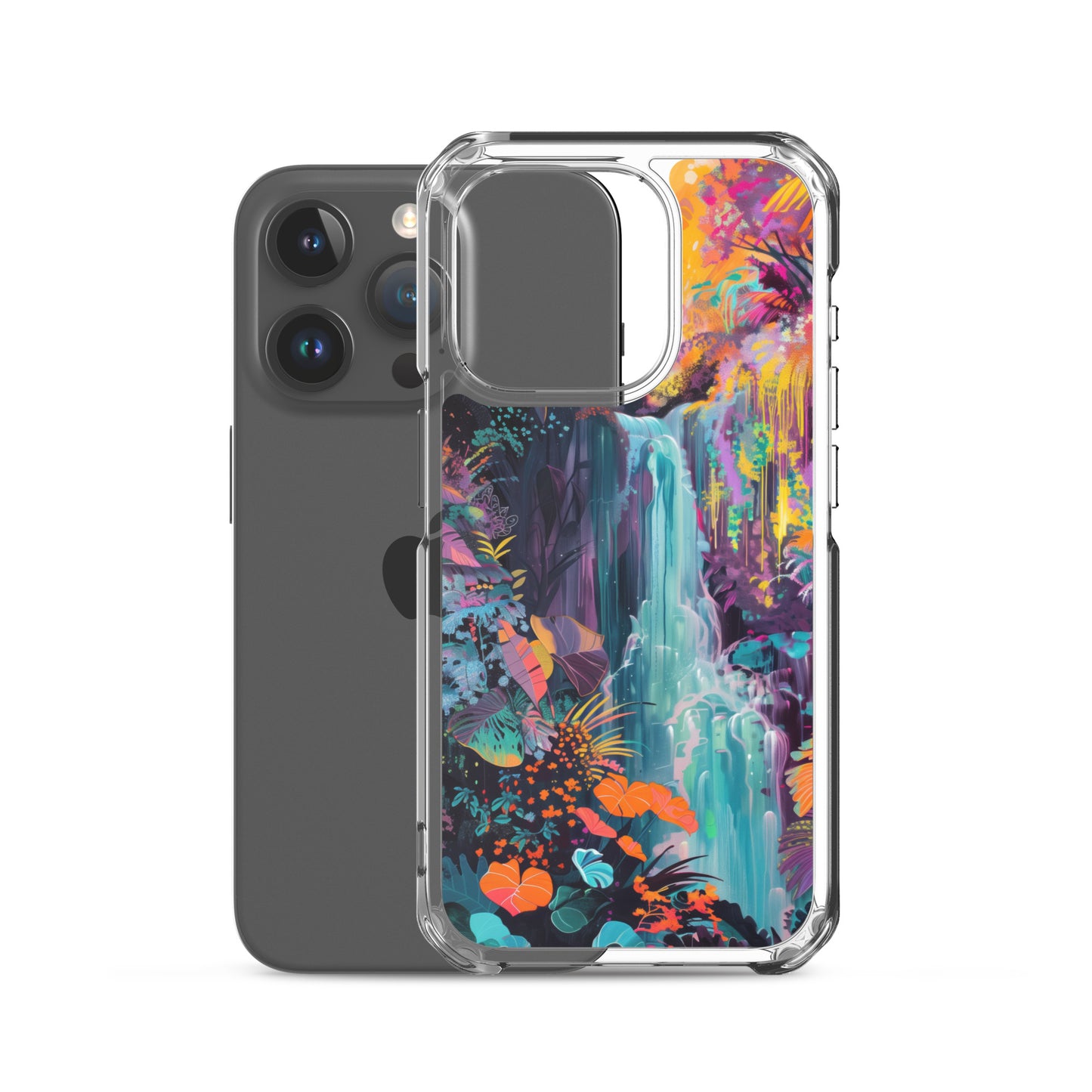 iPhone Case Vibrant Tropical Jungle Waterfall