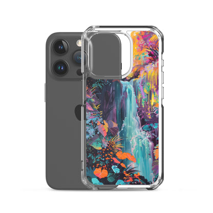 iPhone Case Vibrant Tropical Jungle Waterfall