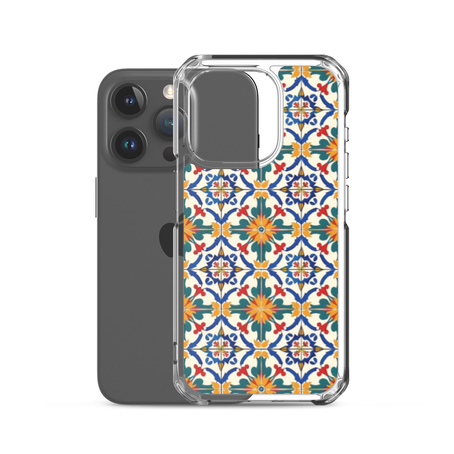 iPhone Case Colorful Yellow & Green Mediterranean Tiles