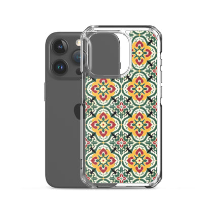 iPhone Case Colorful Traditional Maltese Cement Tile Pattern