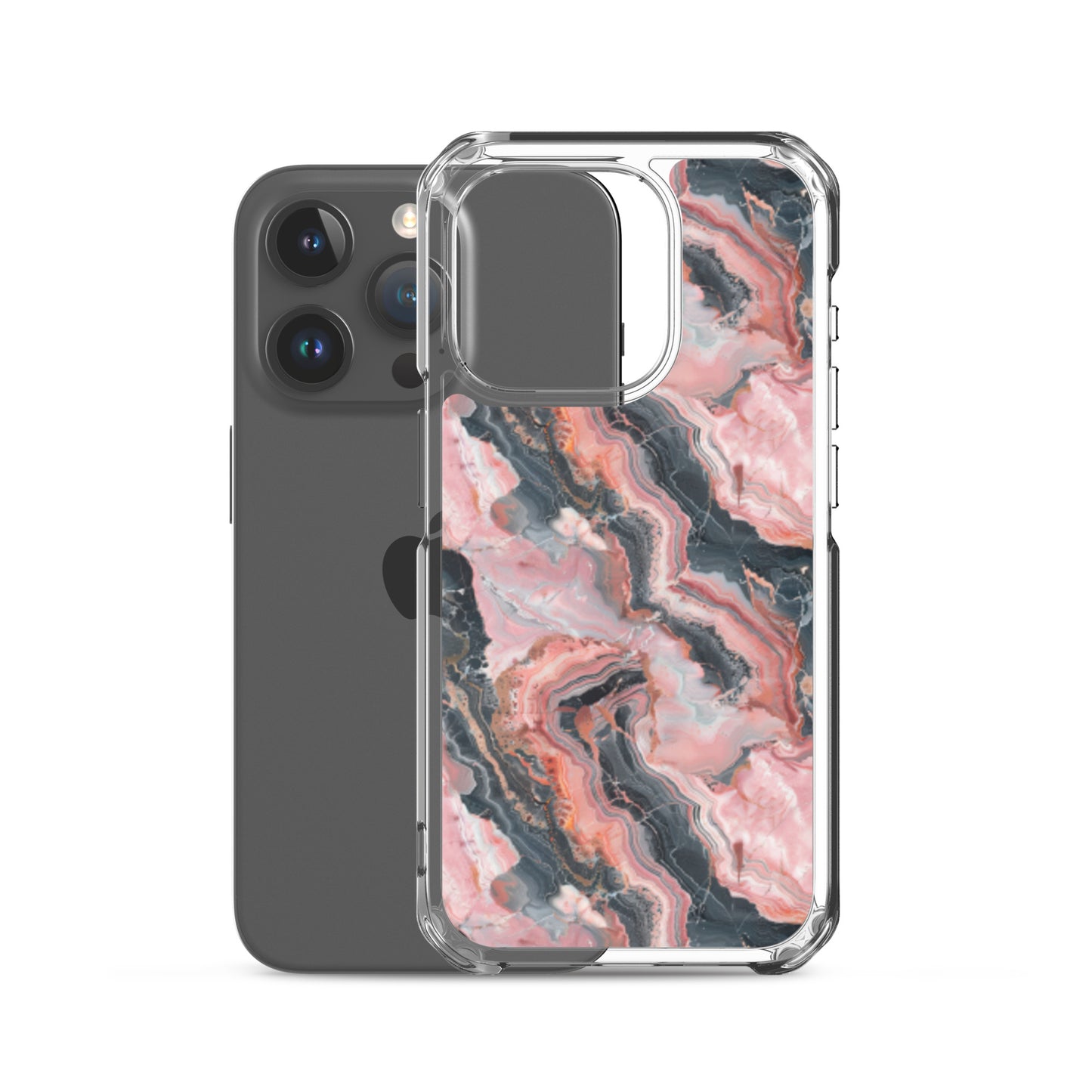 iPhone Case Pink Picasso Marble Pattern