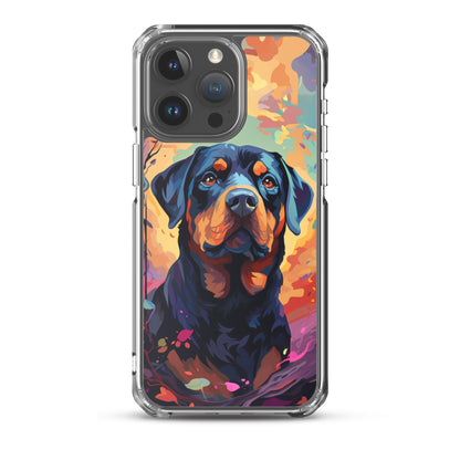 iPhone Case Painted Rottweiler