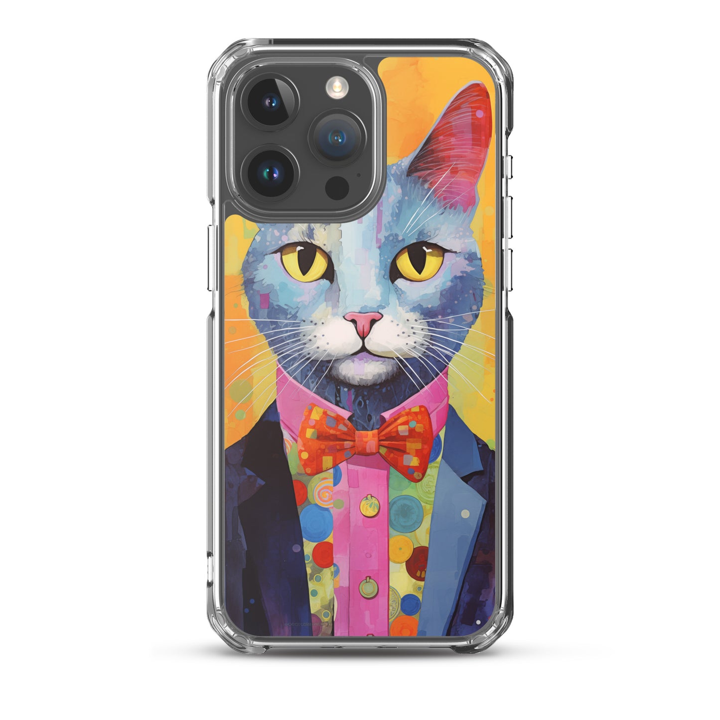 Fancy Colorful Kitty Cat iPhone Case