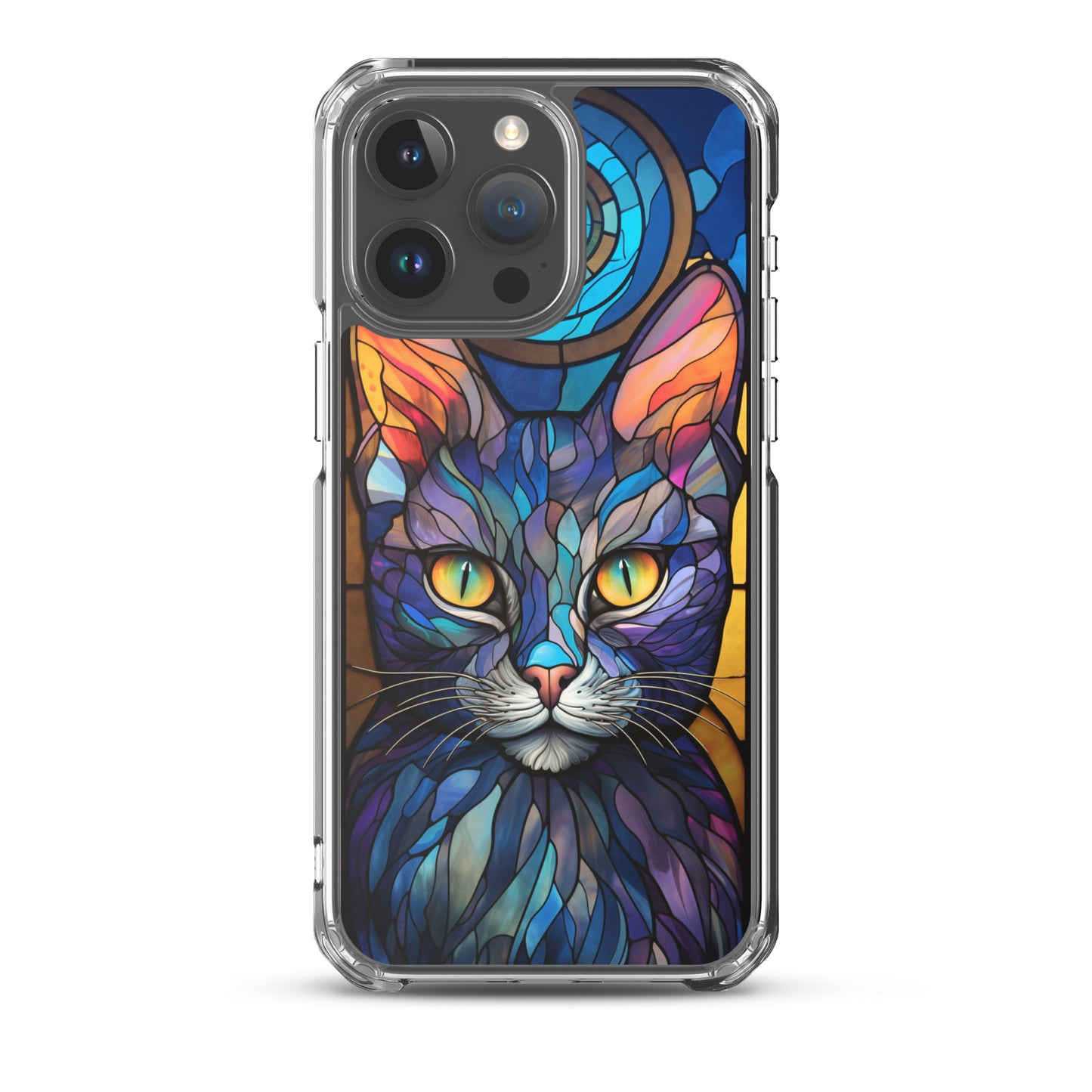 Stained Glass Cat iPhone Case