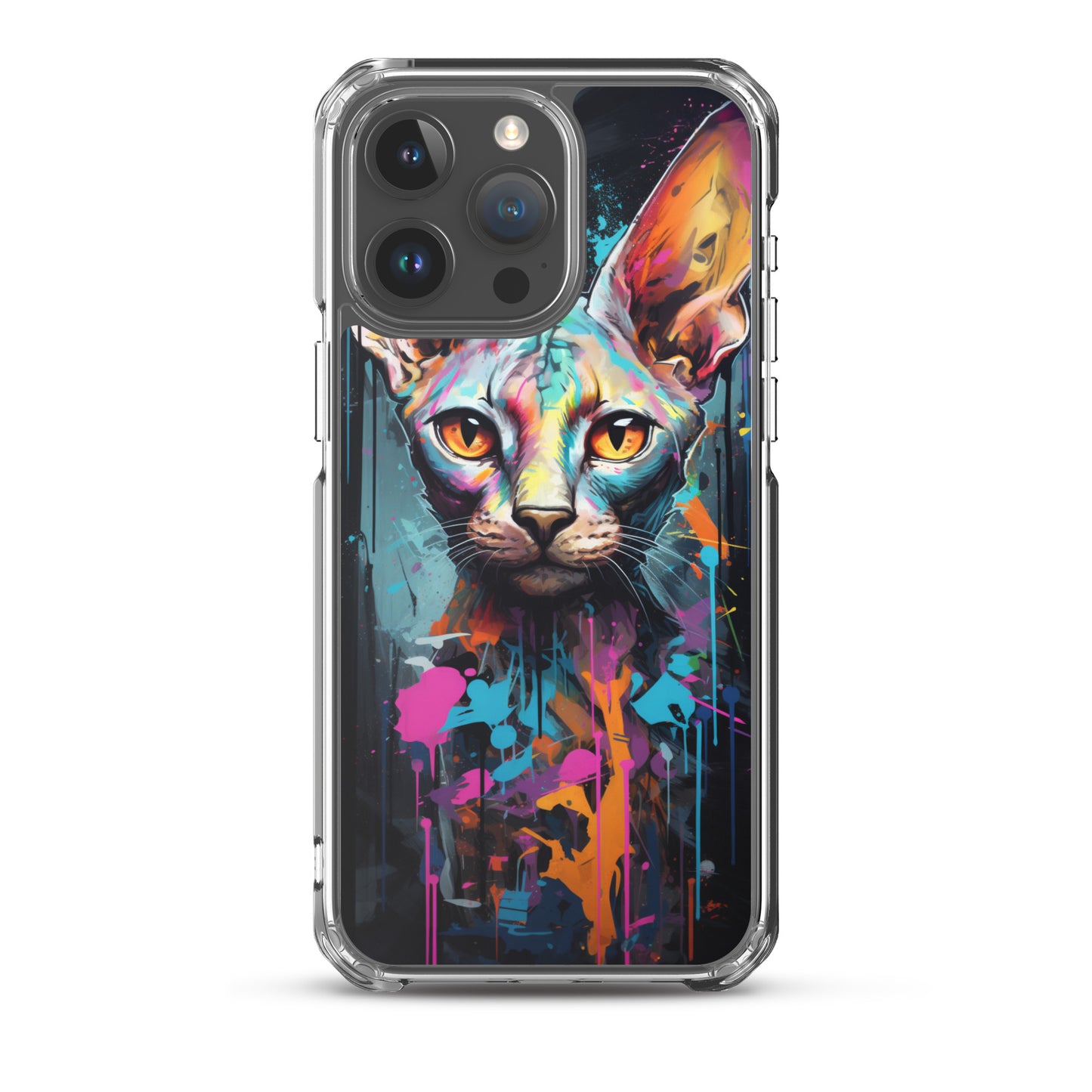 Graffiti Sphynx Cat iPhone Case