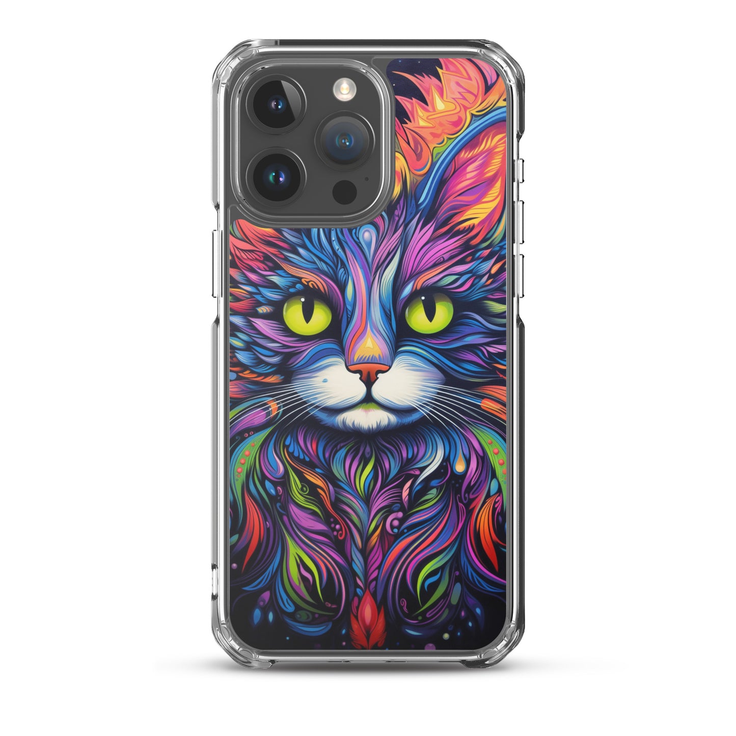 Psychedelic Cat iPhone Case
