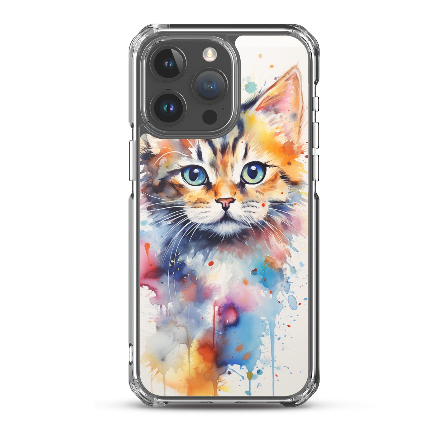 Watercolor Kitty Cat iPhone Case