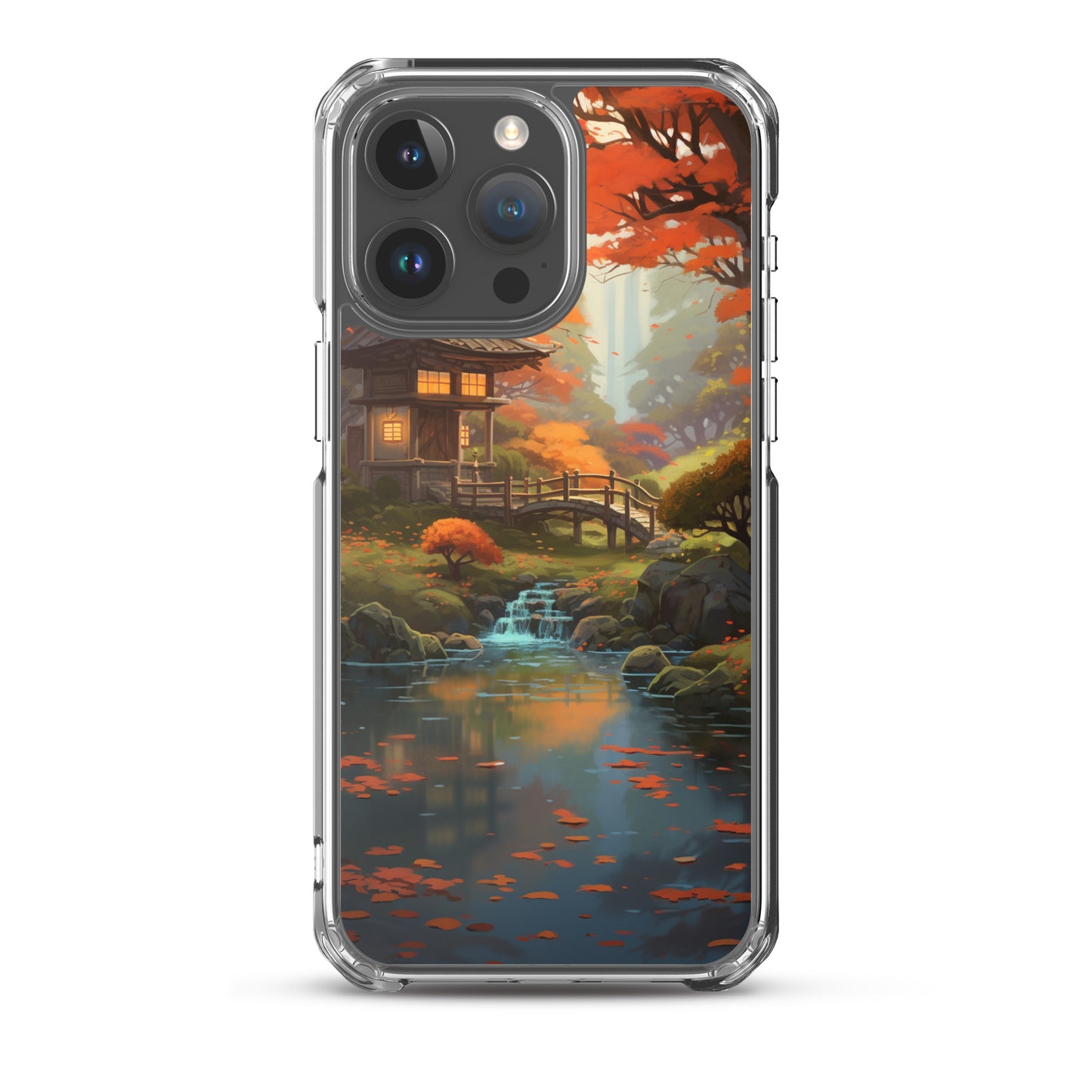 Japanese Garden in Autumn iPhone Case