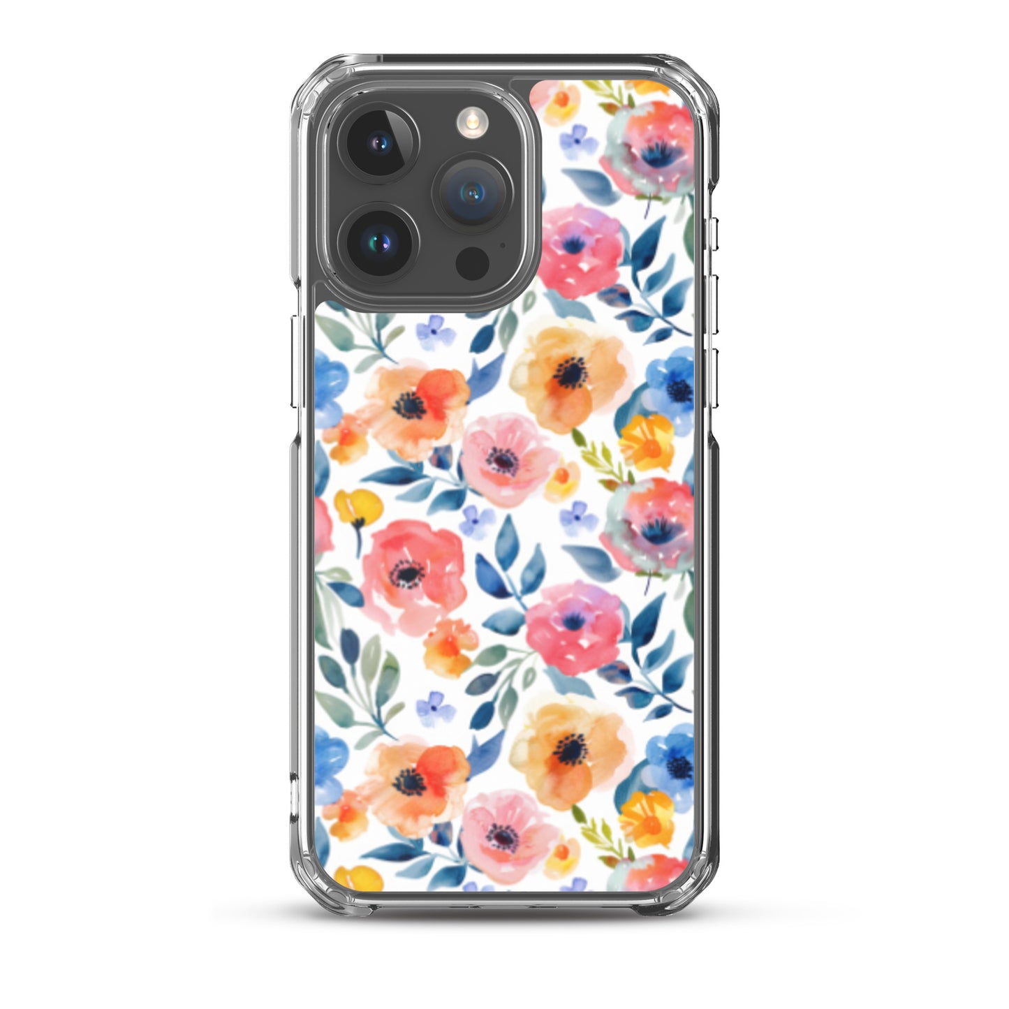 iPhone Case Colorful Watercolor Floral Pattern
