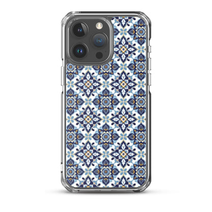 iPhone Case Classic Encaustic Tile Blue