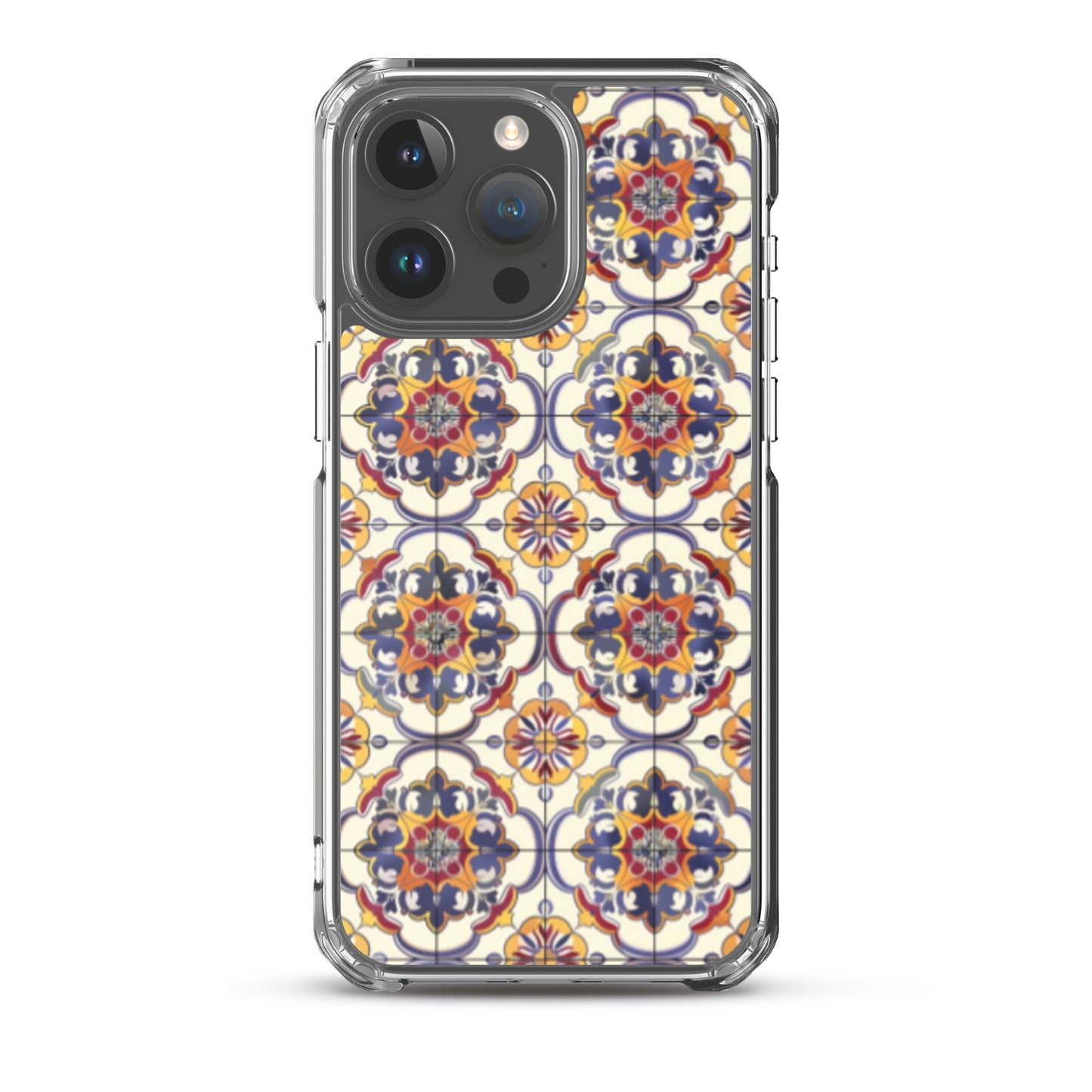 iPhone Case Classic Victorian Tile Blue
