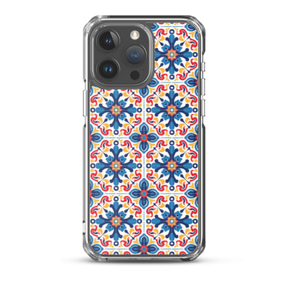 iPhone Case Talavera Tiles Blue and Red