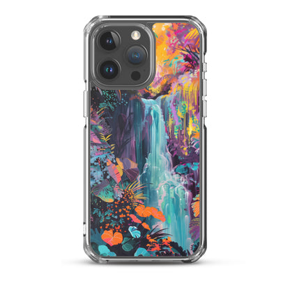 iPhone Case Vibrant Tropical Jungle Waterfall