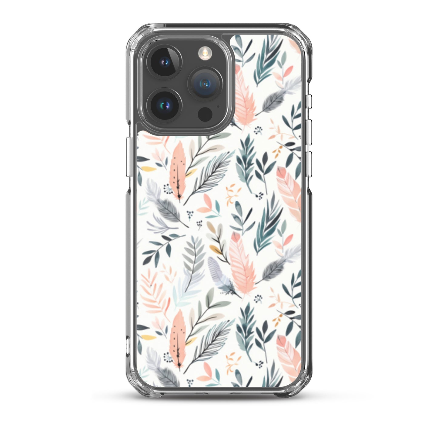 iPhone Case Pastel Feathers & Plants