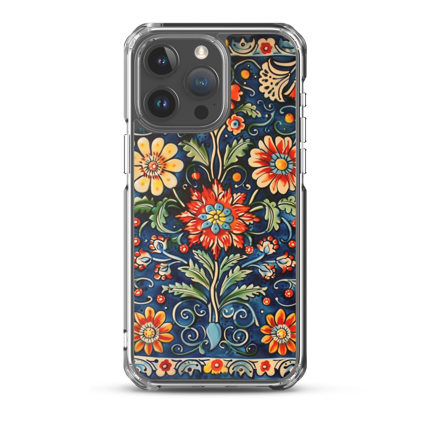 iPhone Case Colorful Flowers Boleslawiec Pottery Tile