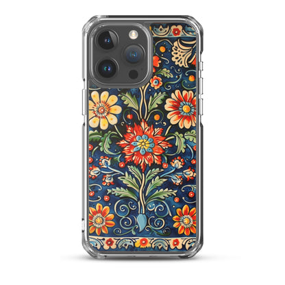iPhone Case Colorful Flowers Boleslawiec Pottery Tile