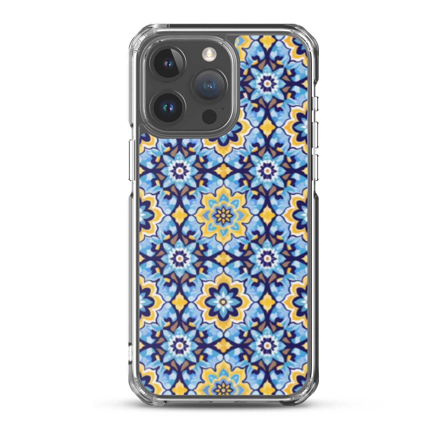 iPhone Case Kashi Tiles Yellow & Light Blue