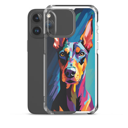 iPhone Case Painted Doberman Pinscher