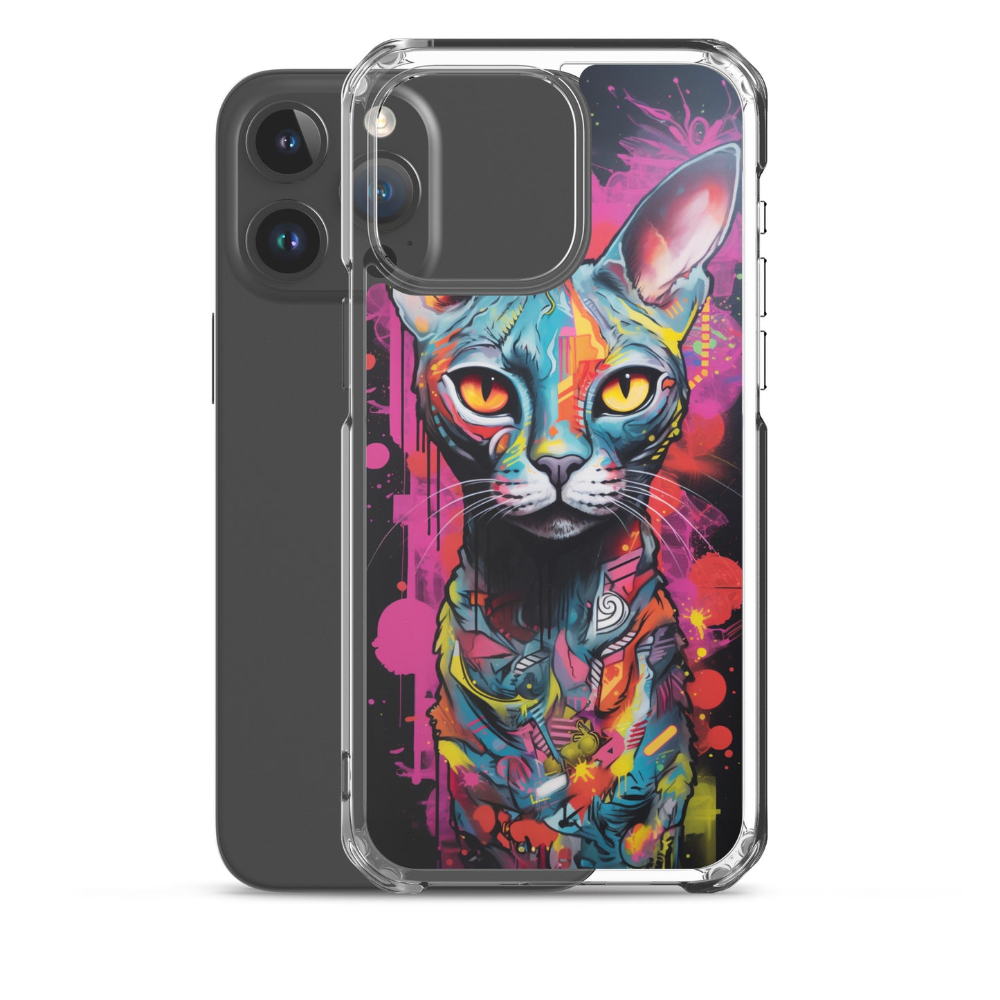 Graffiti Sphynx Cat #2 iPhone Case