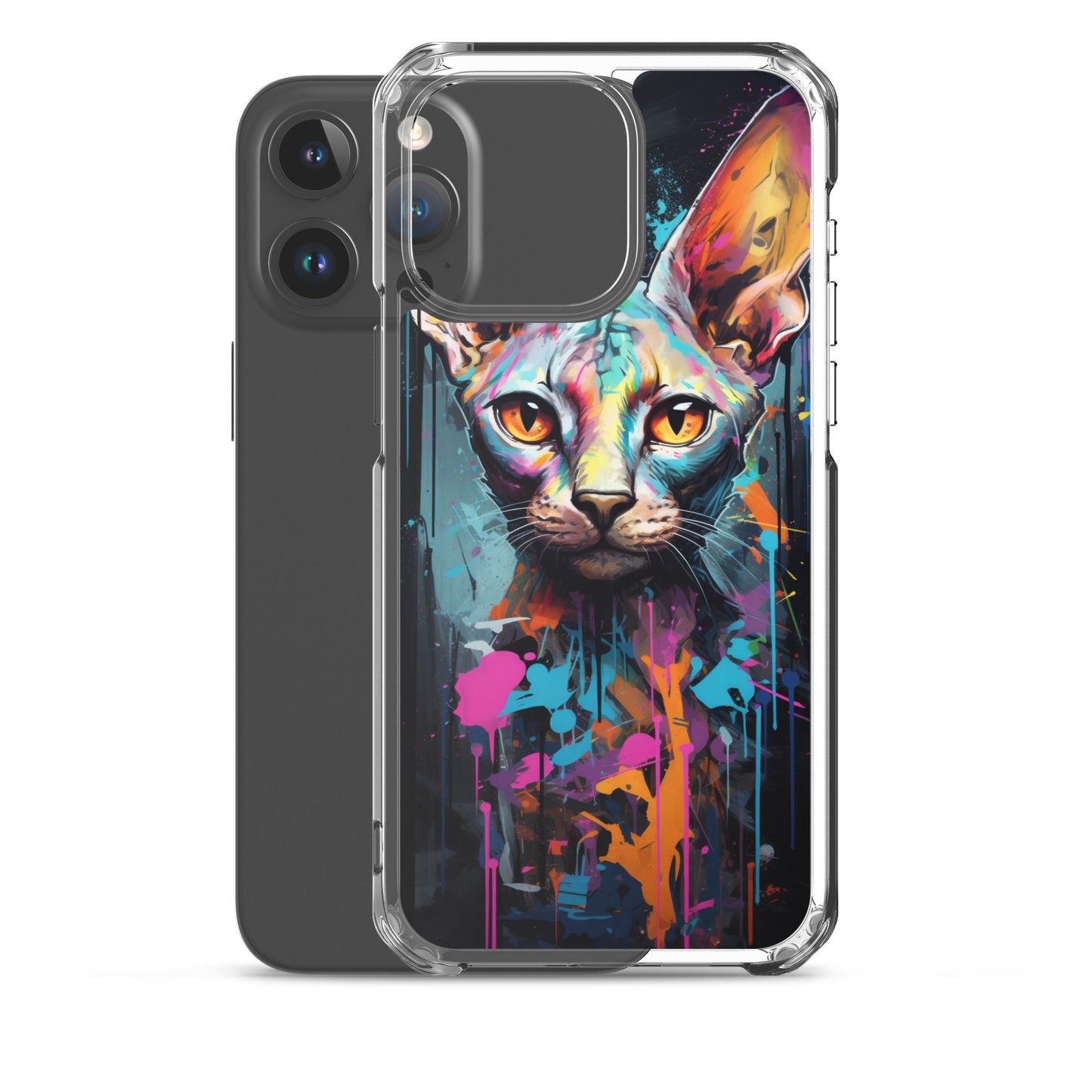 Graffiti Sphynx Cat iPhone Case