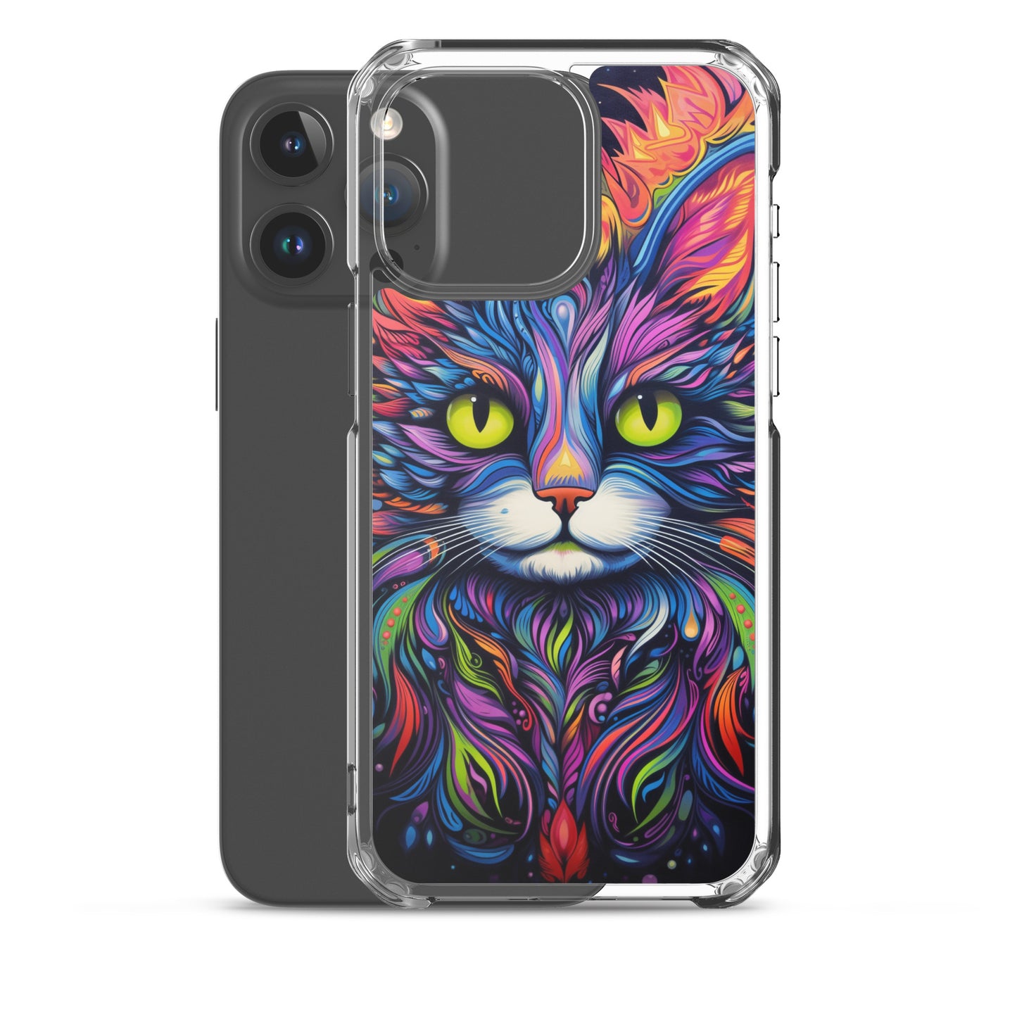 Psychedelic Cat iPhone Case