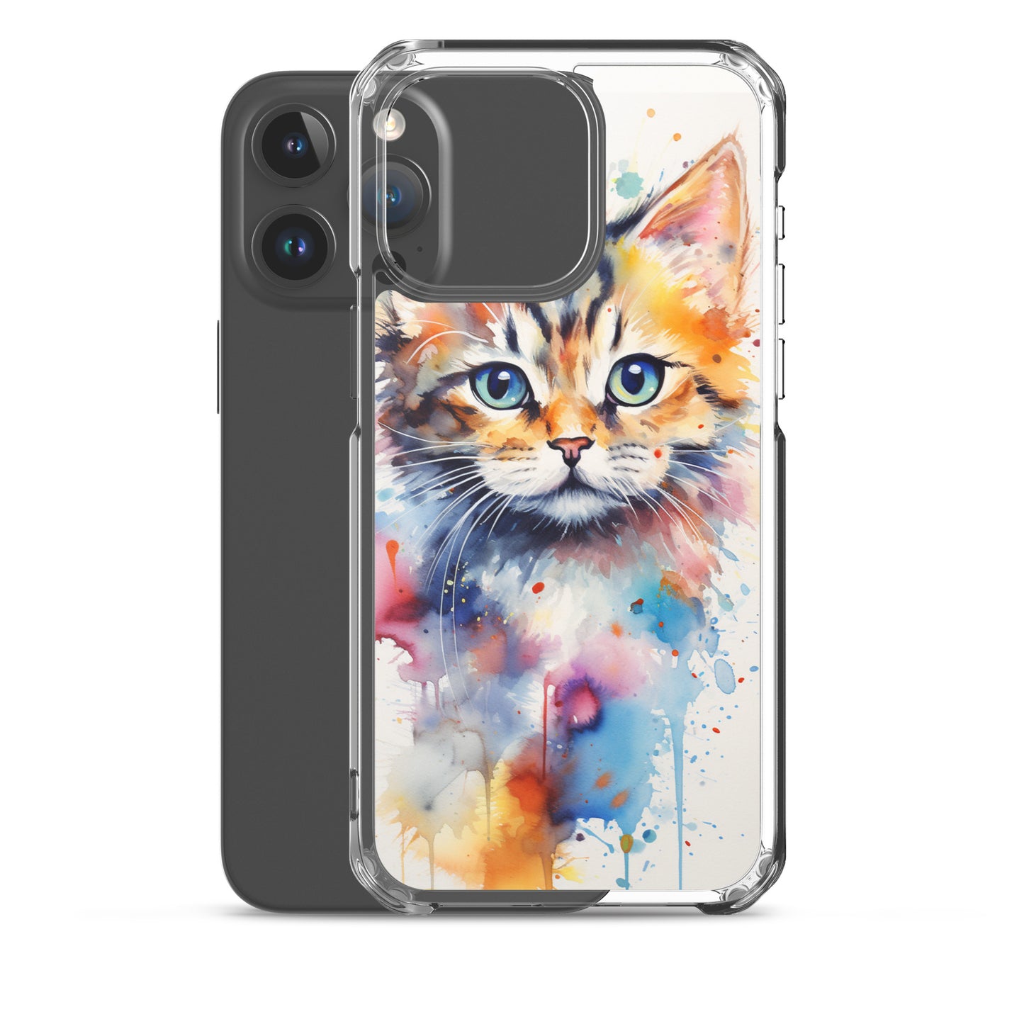 Watercolor Kitty Cat iPhone Case