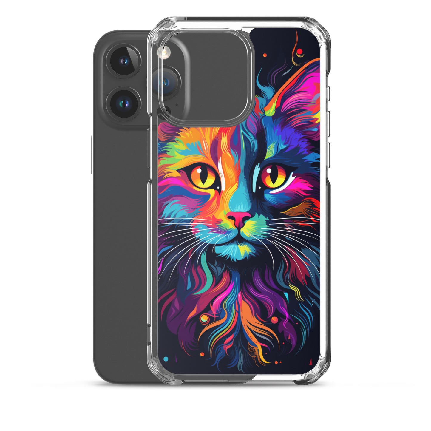 Day Glo Cat iPhone Case