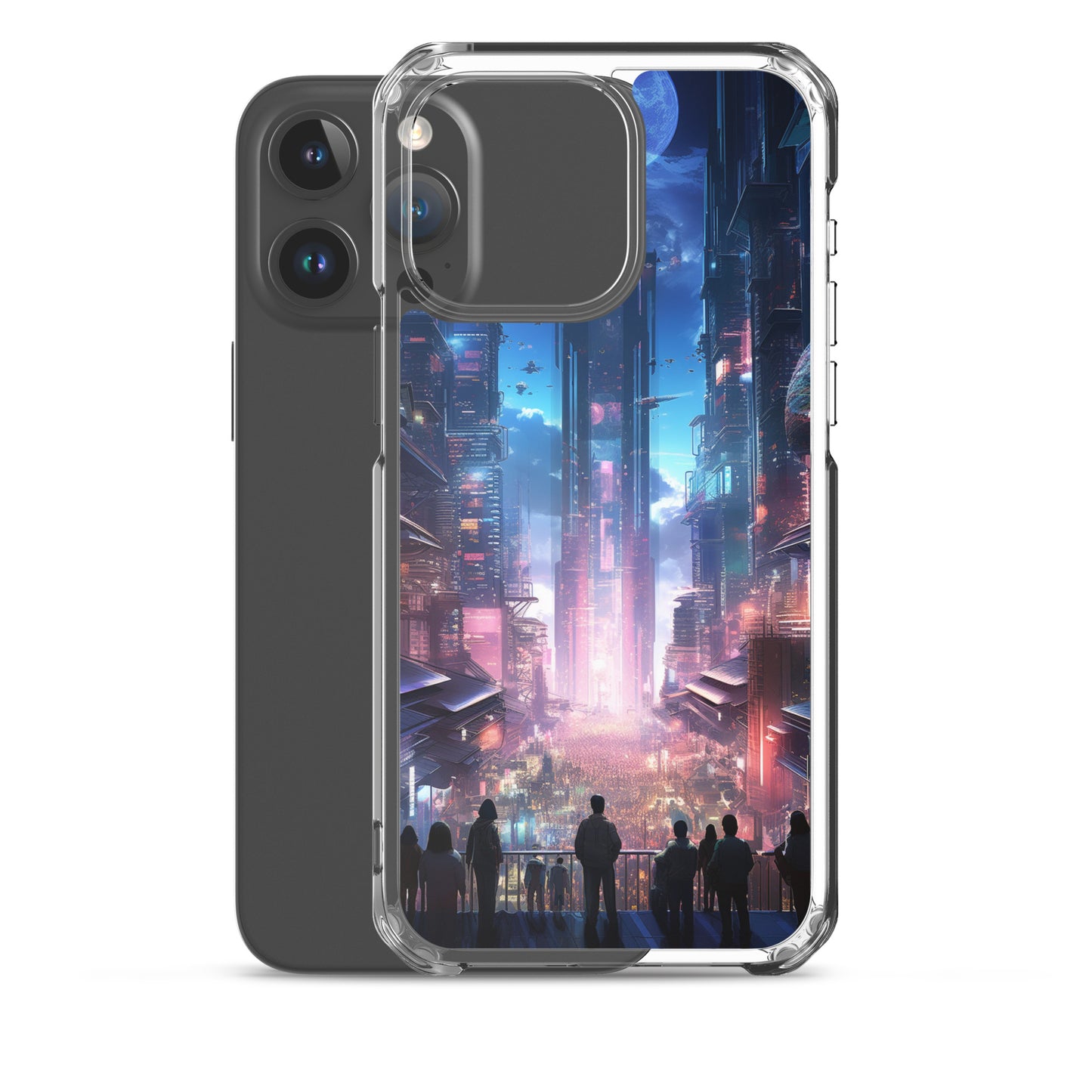 Cyberpunk Cityscape iPhone Case