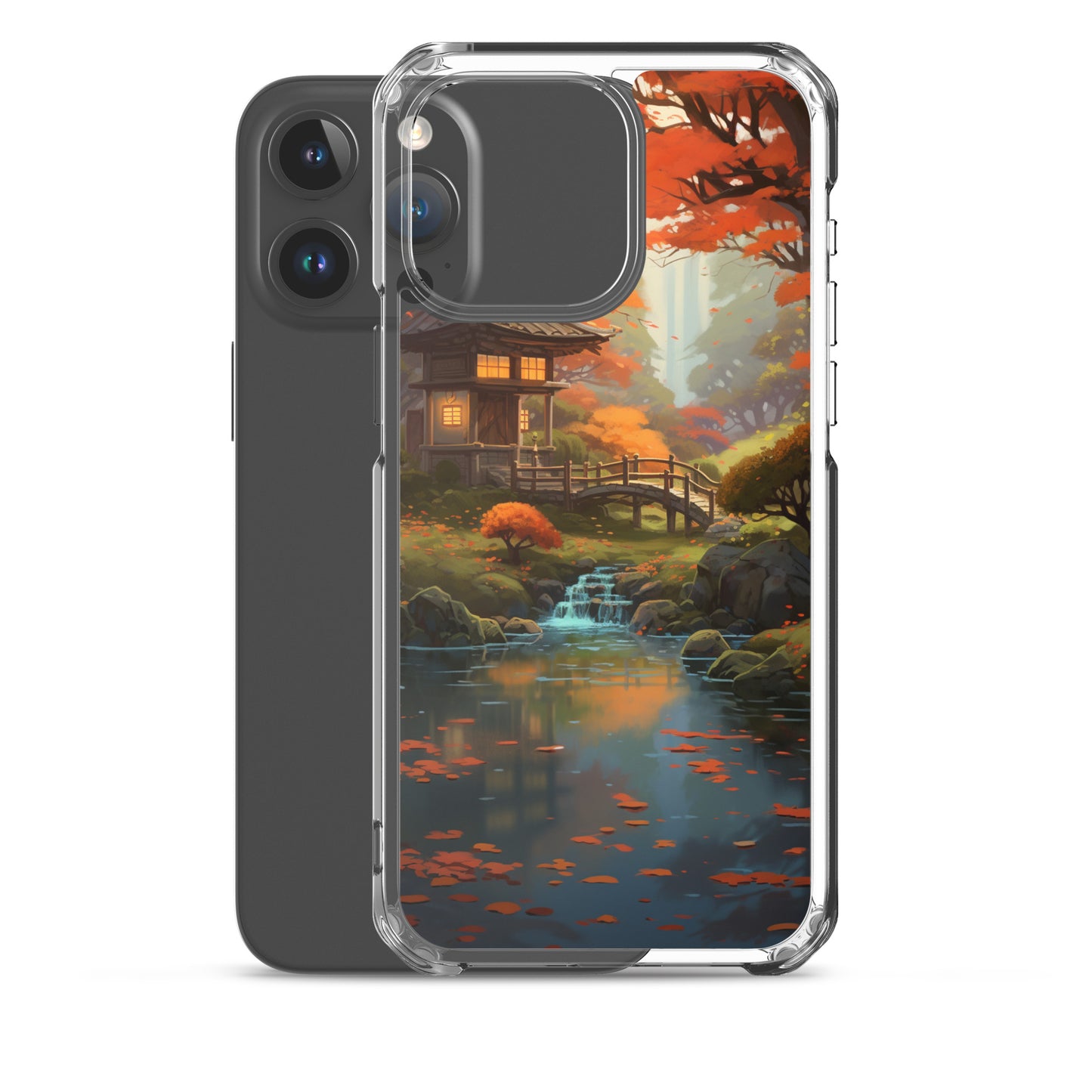 Japanese Garden in Autumn iPhone Case
