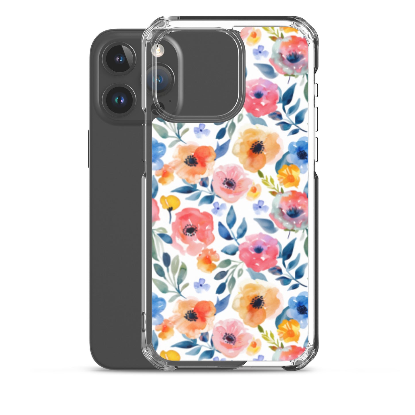 iPhone Case Colorful Watercolor Floral Pattern