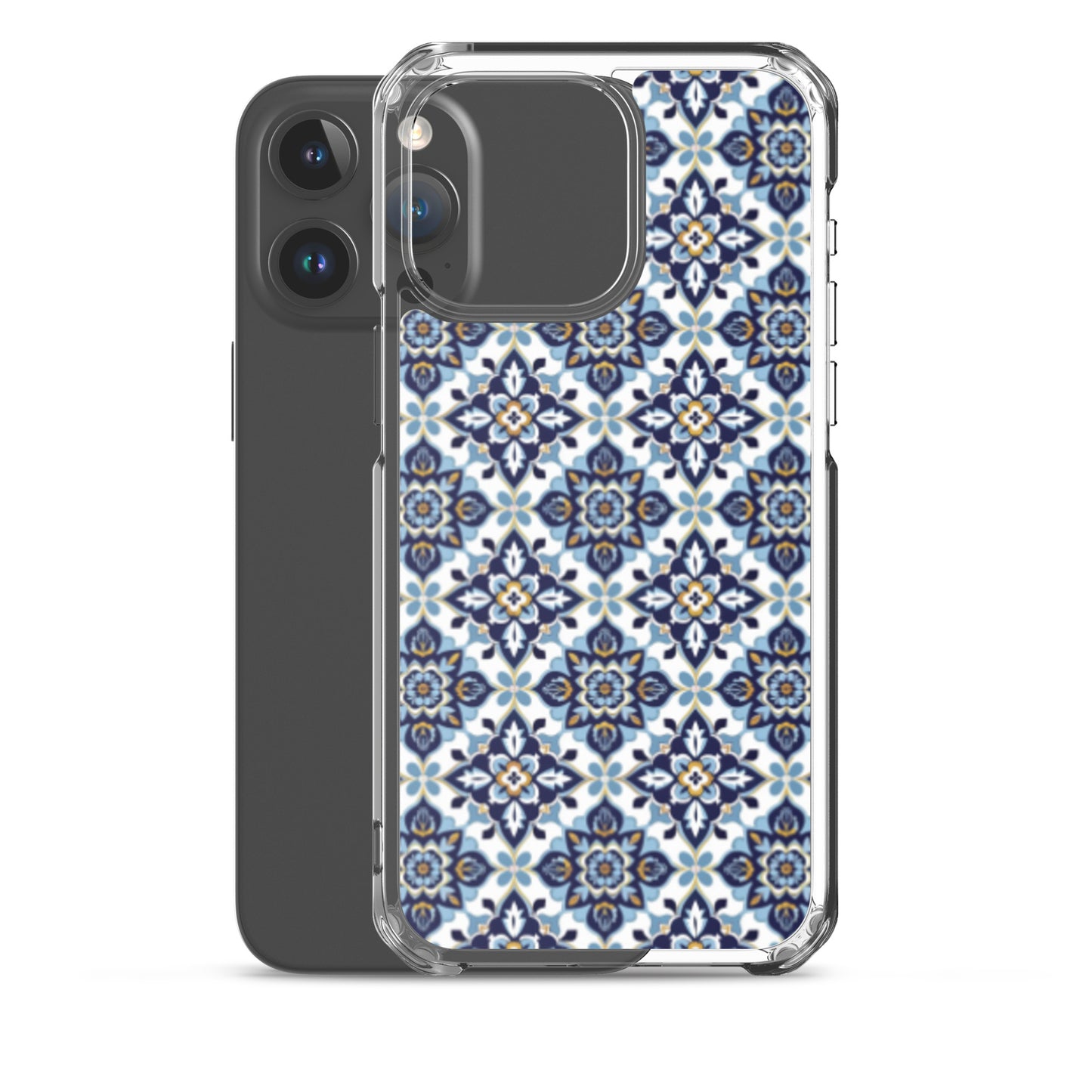 iPhone Case Classic Encaustic Tile Blue