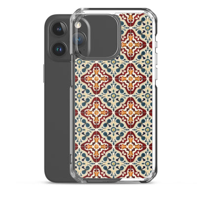 iPhone Case Classic Encaustic Tile Red